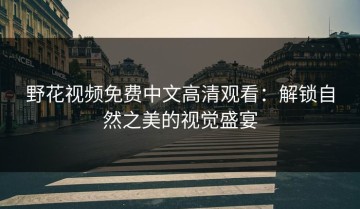 野花视频免费中文高清观看：解锁自然之美的视觉盛宴