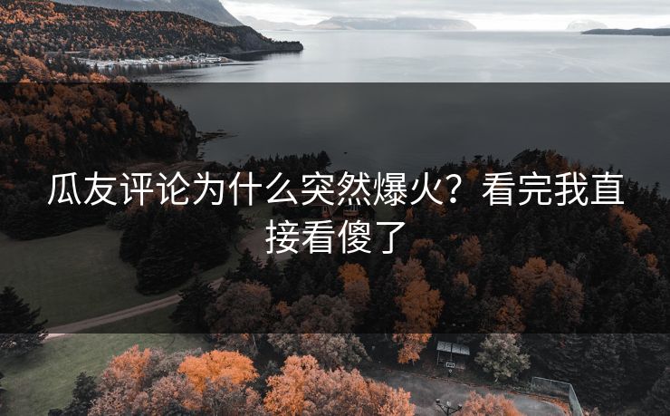 瓜友评论为什么突然爆火？看完我直接看傻了